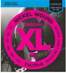 D'Addario EXL170-6 XL Nickel Wound 6 String Bass Guitar Strings Front View